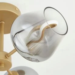 Aurora 3 Light Semi Flush LED Ceiling Light 7 Aurora 3 Light Semi Flush LED Ceiling Light -ELEND SHOP 30921631 alt02