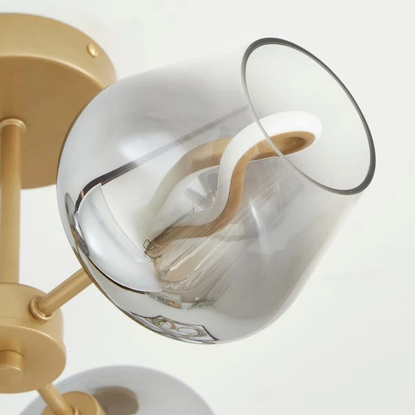 Aurora 3 Light Semi Flush LED Ceiling Light 3 Aurora 3 Light Semi Flush LED Ceiling Light - Image 3