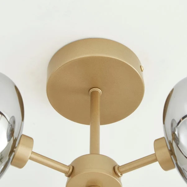 Aurora 3 Light Semi Flush LED Ceiling Light 4 Aurora 3 Light Semi Flush LED Ceiling Light - Image 4