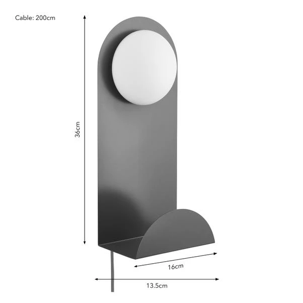 Elements Harton Shelved Wall Light 7 Elements Harton Shelved Wall Light - Image 7