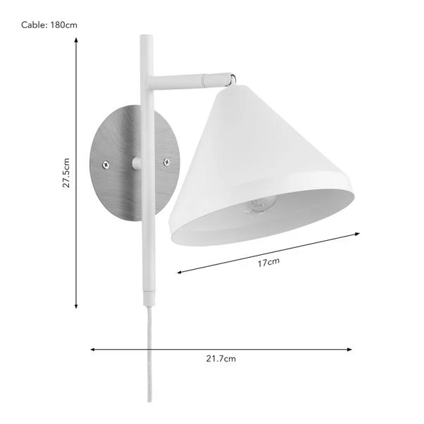 Gino Plug In Wall Light 7 Gino Plug In Wall Light - Image 7