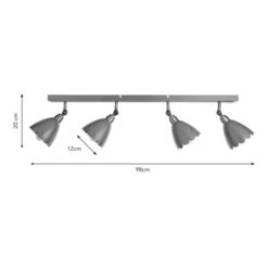 Remi Scalloped 4 Light Adjustable Spotlight Bar -ELEND SHOP 30921797 alt08