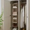 Natural Linen Hanging Wardrobe Organiser