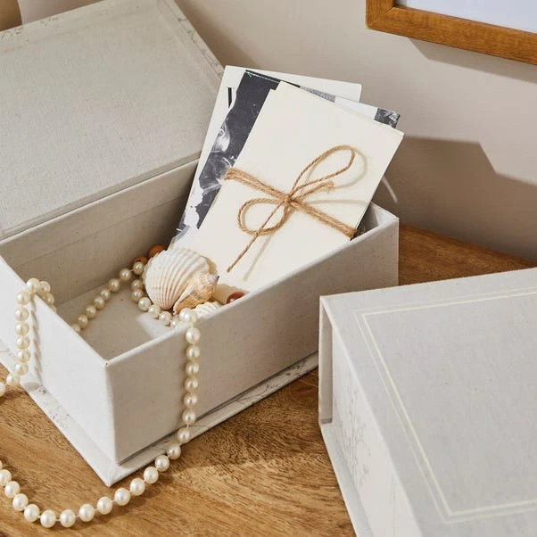 Set Of 2 Decorative Storage Book Boxes 2 Set Of 2 Decorative Storage Book Boxes - Image 2