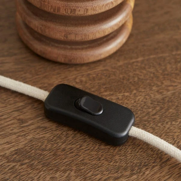 Maple Ribbed Wooden Table Lamp Base 5 Maple Ribbed Wooden Table Lamp Base - Image 5