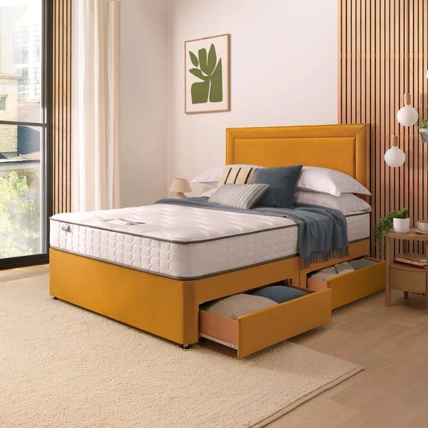 Silentnight Divan Bed With Malvern Velvet Headboard 14 Silentnight Divan Bed With Malvern Velvet Headboard - Image 14