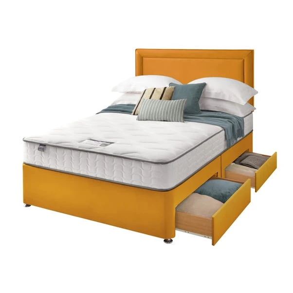 Silentnight Divan Bed With Malvern Velvet Headboard 16 Silentnight Divan Bed With Malvern Velvet Headboard - Image 16