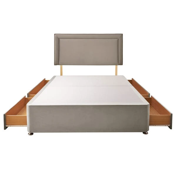 Silentnight Divan Bed With Malvern Velvet Headboard 11 Silentnight Divan Bed With Malvern Velvet Headboard - Image 11