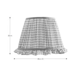Carys Frilled Gingham Lamp Shade -ELEND SHOP 30923637 alt08