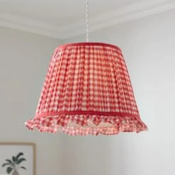 Carys Frilled Gingham Lamp Shade -ELEND SHOP 30923638