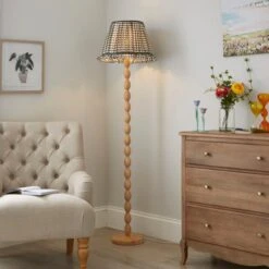 Carys Frilled Gingham Lamp Shade -ELEND SHOP 30923639 alt03