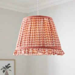 Carys Frilled Gingham Lamp Shade