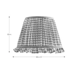 Carys Frilled Gingham Lamp Shade -ELEND SHOP 30923640 alt08