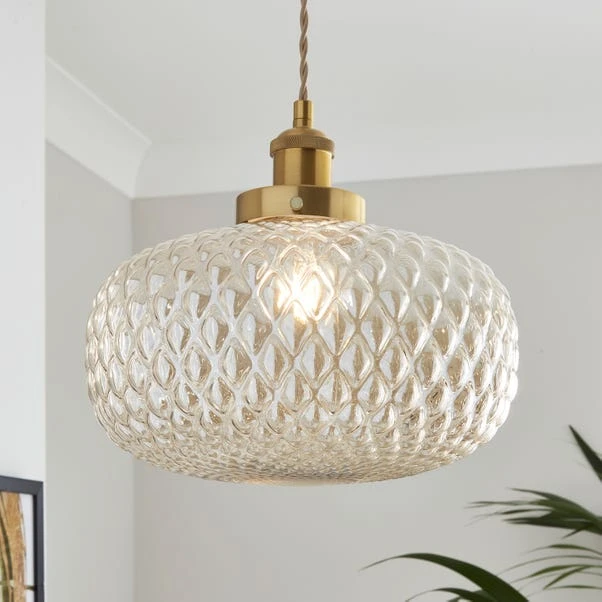 Silas Embossed Easy Fit Pendant Shade 1 Silas Embossed Easy Fit Pendant Shade