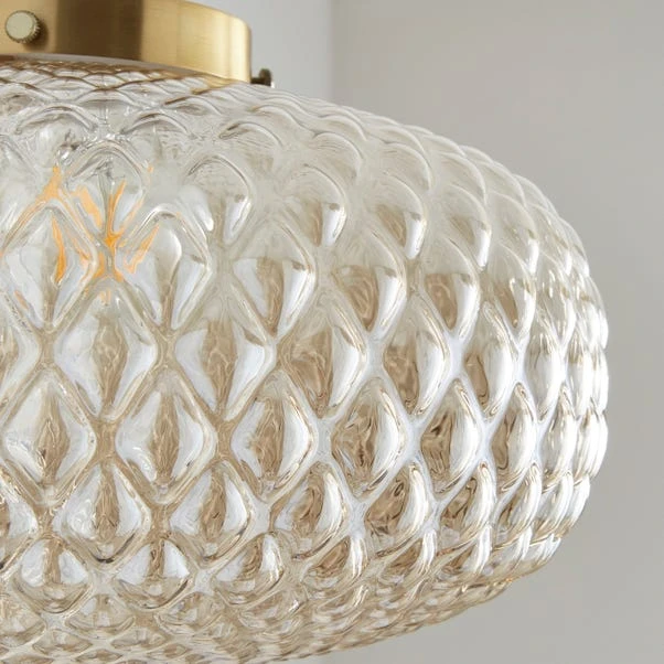 Silas Embossed Easy Fit Pendant Shade 3 Silas Embossed Easy Fit Pendant Shade - Image 3
