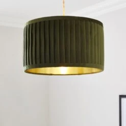 Sawyer Pleated Velvet Drum Lamp Shade 36 Sawyer Pleated Velvet Drum Lamp Shade -ELEND SHOP 30923796