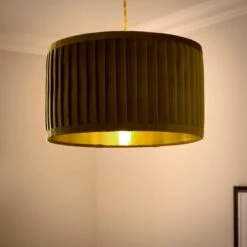 Sawyer Pleated Velvet Drum Lamp Shade 37 Sawyer Pleated Velvet Drum Lamp Shade -ELEND SHOP 30923796 alt01