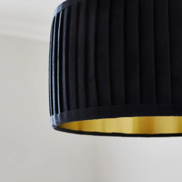Sawyer Pleated Velvet Drum Lamp Shade 11 Sawyer Pleated Velvet Drum Lamp Shade - Image 11