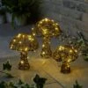 Set Of 3 Mushroom LED Indoor Outdoor Lights