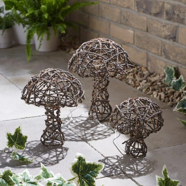 Set Of 3 Mushroom LED Indoor Outdoor Lights 2 Set Of 3 Mushroom LED Indoor Outdoor Lights - Image 2