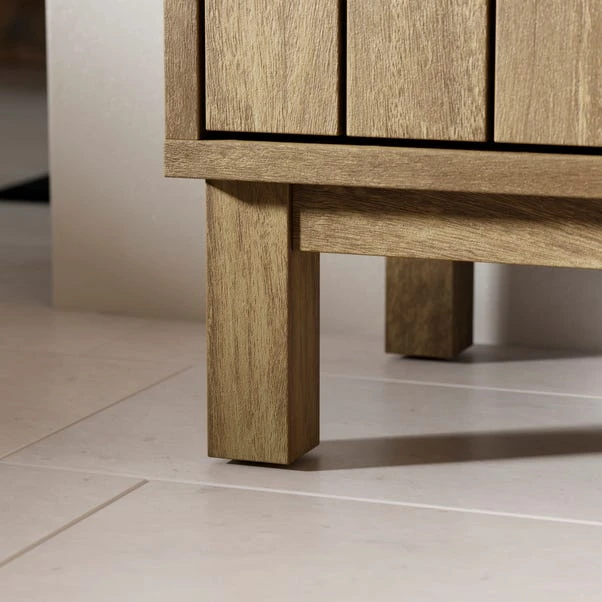 Humphrey Compact Under Sink Unit, Mango Wood Effect 4 Humphrey Compact Under Sink Unit, Mango Wood Effect - Image 4