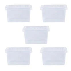 Wham Crystal Set Of 5 Storage Boxes & Lids 23 Wham Crystal Set Of 5 Storage Boxes & Lids -ELEND SHOP 30925546 alt03