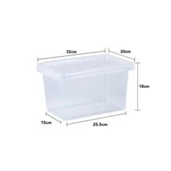 Wham Crystal Set Of 5 Storage Boxes & Lids 24 Wham Crystal Set Of 5 Storage Boxes & Lids -ELEND SHOP 30925546 alt04