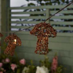 Mushroom 10 LED Indoor Outdoor Solar String Lights -ELEND SHOP 30925554 alt02
