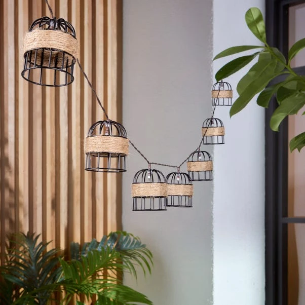 Cylinder 10 LED Indoor Outdoor Solar String Lights 1 Cylinder 10 LED Indoor Outdoor Solar String Lights