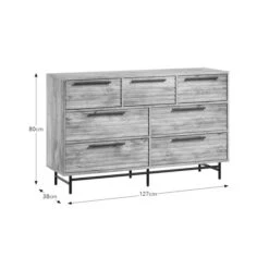 Bryant 7 Drawer Chest, Mango Wood Effect -ELEND SHOP 30925671 alt09