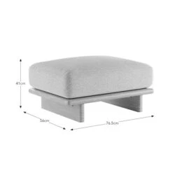 Nook Boucle Texture Footstool -ELEND SHOP 30925793 alt09