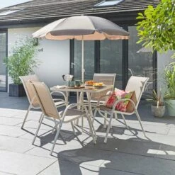 6 Piece Garden Dining Set -ELEND SHOP 30925833