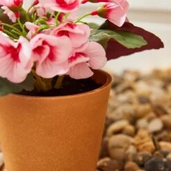 Artificial Geranium In Plant Pot -ELEND SHOP 30926355 alt01