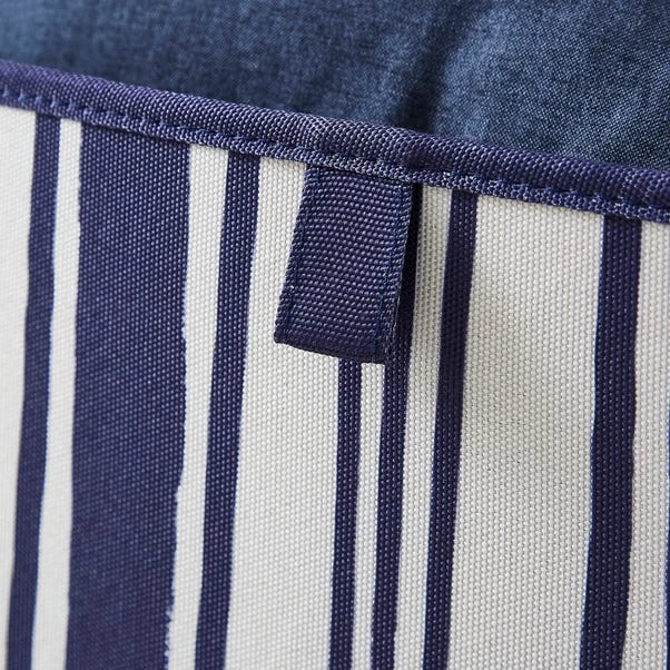 Set Of 2 Coastal Stripe Storage Cubes 5 Set Of 2 Coastal Stripe Storage Cubes - Image 5