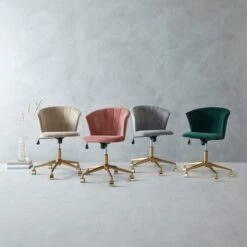 Kendall Velvet Office Chair 26 Kendall Velvet Office Chair -ELEND SHOP 30927141 alt06