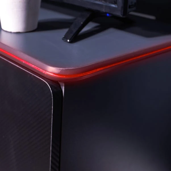 X Rocker Carbon Tek TV Media Cabinet With Neo Fibre LED For TVs Up To 42" 2 X Rocker Carbon Tek TV Media Cabinet With Neo Fibre LED For TVs Up To 42" - Image 2