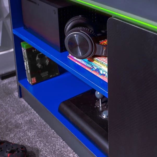 X Rocker Carbon Tek TV Media Cabinet With Neo Fibre LED For TVs Up To 42" 3 X Rocker Carbon Tek TV Media Cabinet With Neo Fibre LED For TVs Up To 42" - Image 3