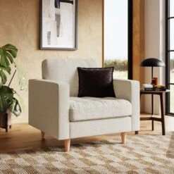 Zoe Boucle Fleck Armchair