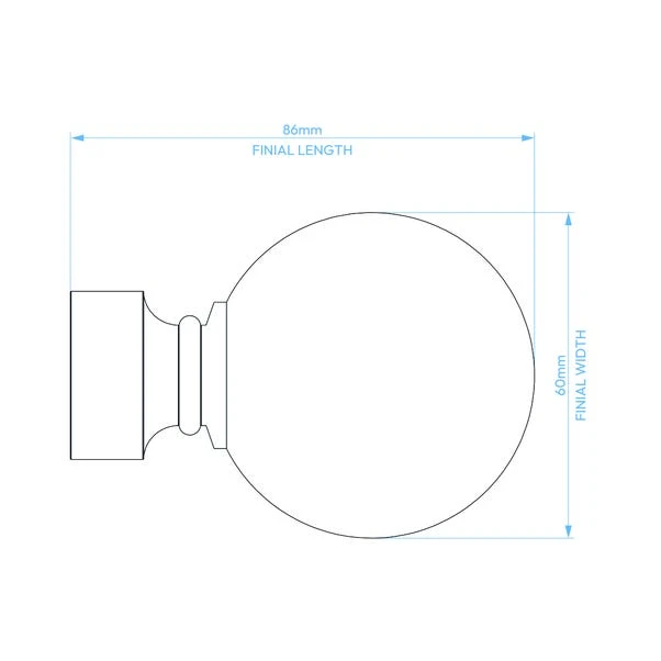 Ashton Fixed Metal Eyelet Curtain Pole 11 Ashton Fixed Metal Eyelet Curtain Pole - Image 11
