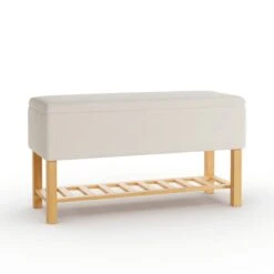 Upholstered Hallway Storage Bench 39 Upholstered Hallway Storage Bench -ELEND SHOP 30928236 alt01