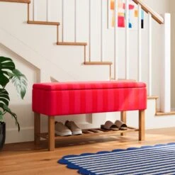 Upholstered Hallway Storage Bench
