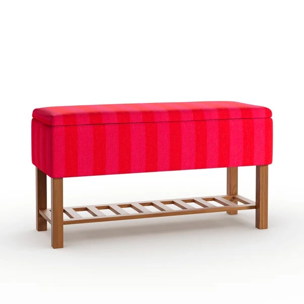 Upholstered Hallway Storage Bench 2 Upholstered Hallway Storage Bench - Image 2