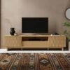 Inga Extra Wide TV Unit For TVs Up To 75", Oak Effect