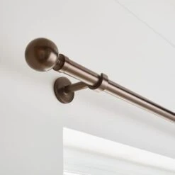 Ashton Extendable Metal Eyelet Curtain Pole -ELEND SHOP 30928654