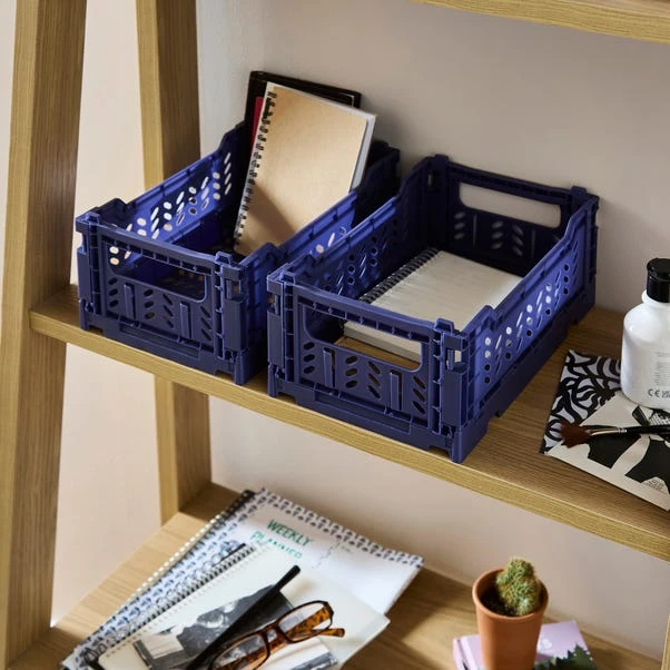 Pack Of 2 Foldable Crates 1 Pack Of 2 Foldable Crates
