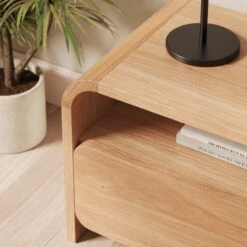 Bennett Extra Wide TV Unit For TVs Up To 70", Light Oak 10 Bennett Extra Wide TV Unit For TVs Up To 70", Light Oak -ELEND SHOP 30929181 alt03