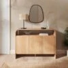 Bennett Console Table, Light Oak