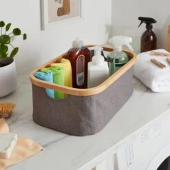 Berkeley Grey Storage Basket
