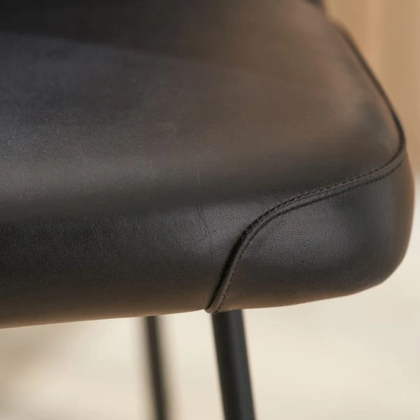 Camillo Diamond Back Bar Stool, Leather 10 Camillo Diamond Back Bar Stool, Leather - Image 10