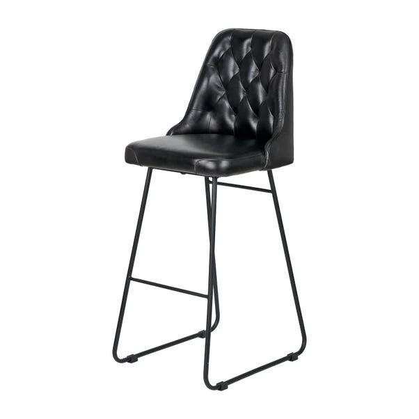 Camillo Diamond Back Bar Stool, Leather 14 Camillo Diamond Back Bar Stool, Leather - Image 14